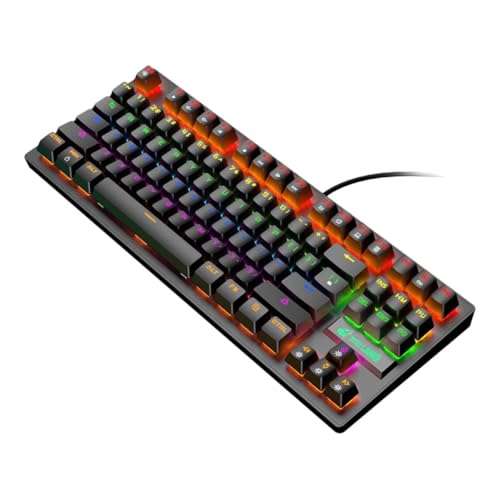 VILLCASE Rainbow Backlit Mechanical Gaming Keyboard