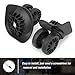 Zoofen Luggage Wheels Replacement 2 pcs Suitcase Replacement Wheels Wear-Resistant Luggage Carry On Spinner Wheels with 4 Holes (ZA-136B)