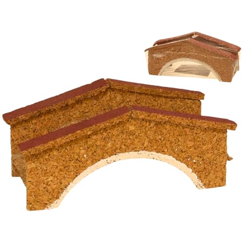 BEST&FREE Puente de Corcho para Belén de Navidad 16 cm. Figuritas del Belen - Figuras de Resina para el Belen - Nacimiento de Navidad