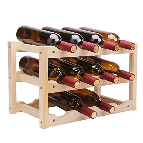 Soporte para botellas de vino de madera para 12 botellas miniatura 5