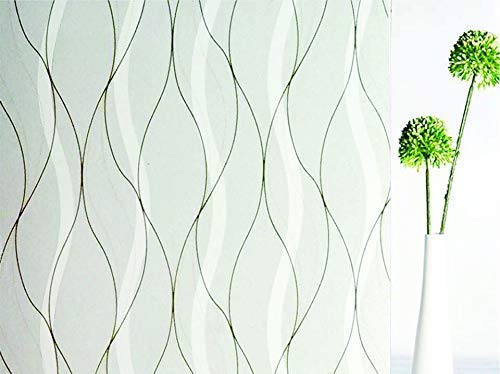agog3D Privacy Window Films Privacy Glass Film Opaque Sparkle Decorative Frosted Home Security Self Adhesive for Bathroom Door Window Heat Control Anti UV Wallpaper | Model 206 :: Size-16 X 60 INCH