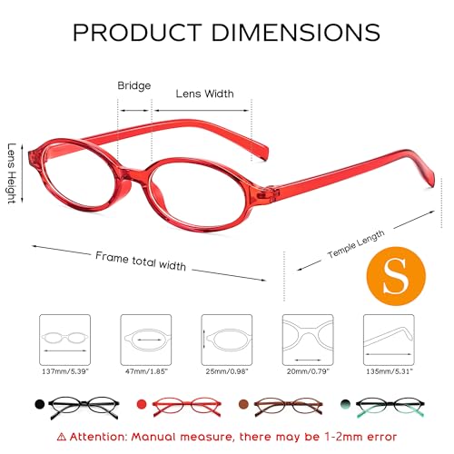 Image of FEISEDY Y2K Retro Oval Blue Light Glasses for Women Fashion Small Face Eyewear Frame 90s Nerd Fake Cosplay Eyeglasses B0258