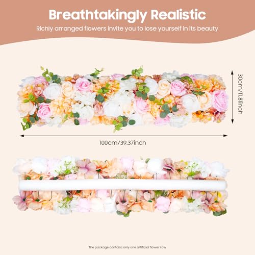 Fleurs artificielles murales 100cm pour un décor de mariage unique - 3