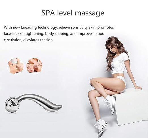 3D Manual Solar Powered Roller Face Body Massager Skin Lifting Wrinkle Remover Facial Massage For Relaxation and Tightening 4 41c+6NK+2SL