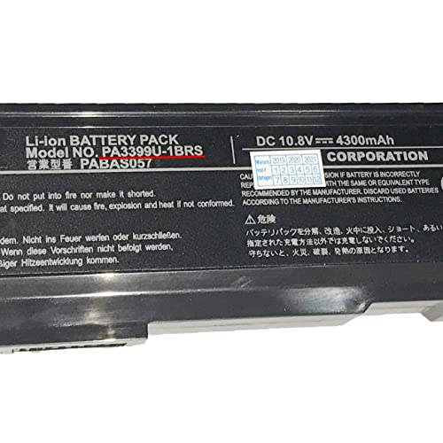 OKSuport PA3399U-1BAS / 1BRS / 2BAS / 2BRS Battery PA3399U for Toshiba Satellite A100 A105 A80 M100 M105 M115 M40 M50 Series PABAS057 PABAS076