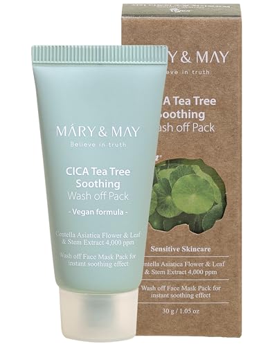 Mary&May Cica Teatree Soothing Wash Off Pack 30G, soluzione prodotto per uso quotidiano