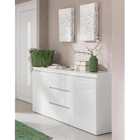 Dmora Daniel Glossy White Sideboard Cover