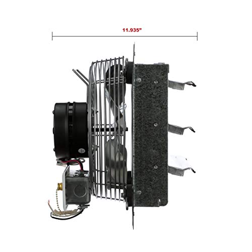 Tpi - Ce10-Ds Corporation Direct Drive Exhaust Fan – 10" Diameter, 120 Volt Single Phase Shutter Mount Vent Fixture. Industrial Ventilation Fans #TOP4