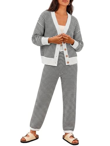 Image of LILLUSORY Women 2 Piece Sweater Matching Lounge Sets 2026 Fall Outfit