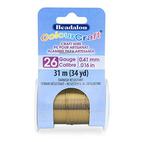 ColourCraft Wire TR 26ga fil de cuivre souple et résistant 34yd