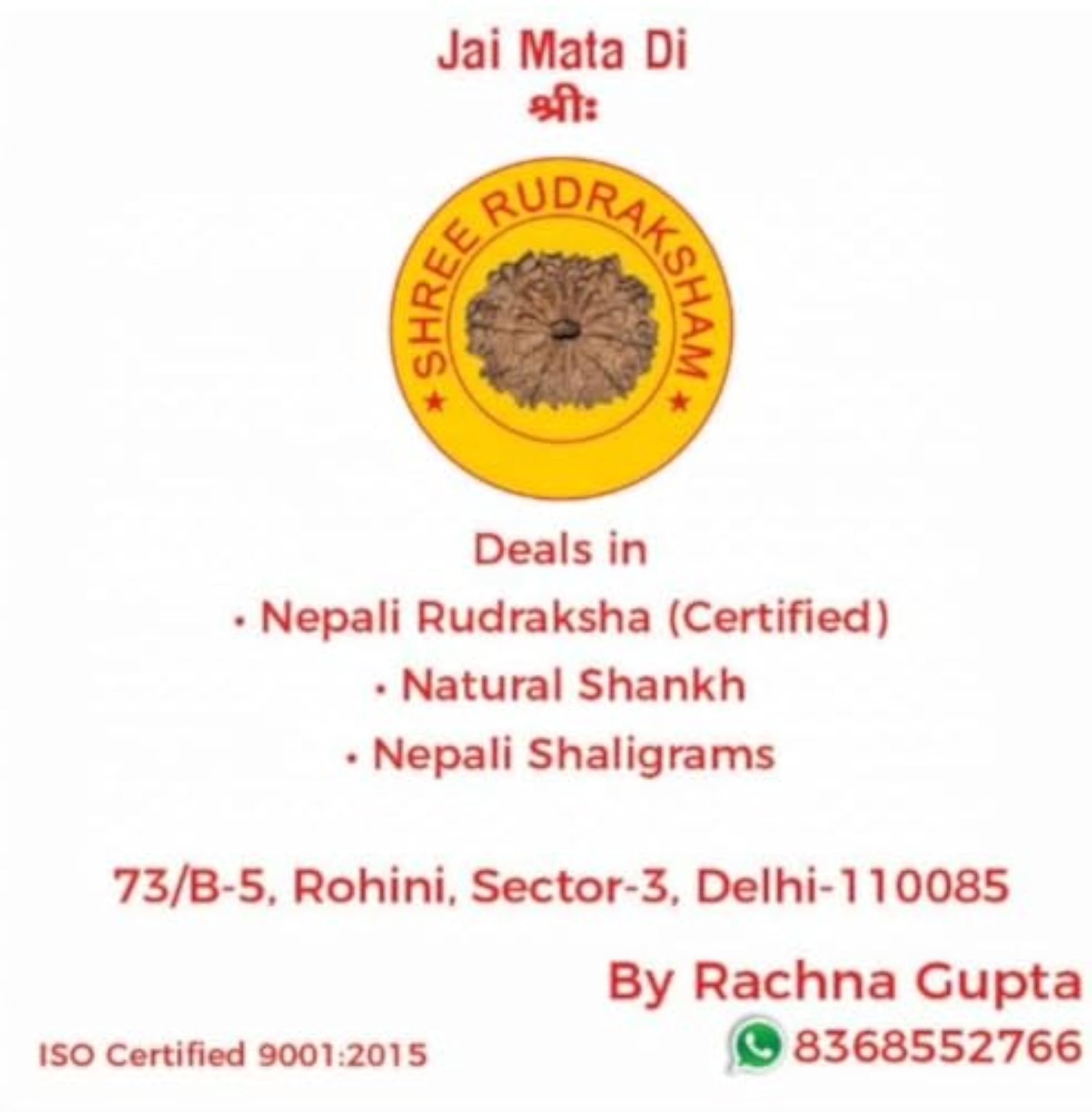 7 Mukhi Rudraksha Original Certified, Spiritual Gift