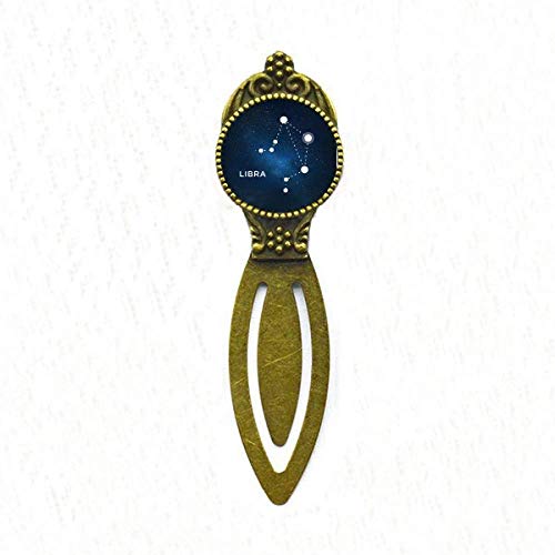 Marque-page zodiaque Balance constellation idée cadeau anniversaire rétro