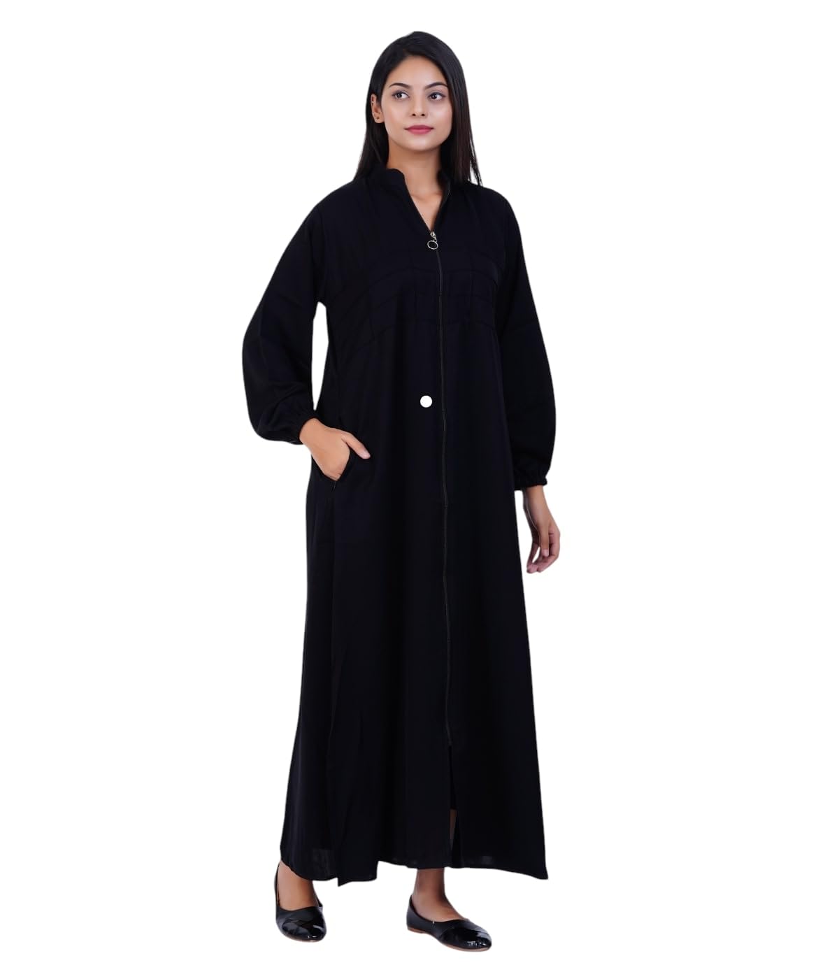 Black Box Maternity Abaya | Maternity Dress | Comfortable & Breathable Fabric | Pregnancy Wear | Muslim Women Comfortable Clothing-image-40
