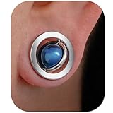 COOEAR Tunnels d'oreille Planète, plugs en acier chirurgical, écarteurs en acier inoxydabl...