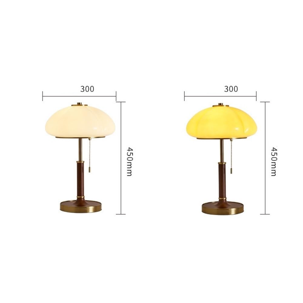 Affascinante Bedroom Bedside Table Lamp Office Desk Study Decorative Lamp Arredamento per la casa(Yellow)