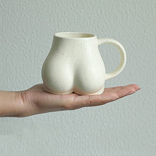 Tazas de Café Taza de café de cerámica de la boca 3D personalizada Blanco Té de porcelana hecha a mano o taza de leche Copa de bebida creativa Gift especial para hombres mujeres para Hogar, Oficina, F