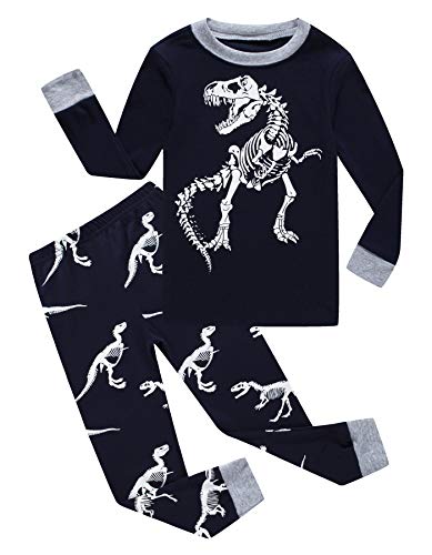 Image of KikizYe Little Big Boys Long Sleeve Pajama Sets 100% Cotton Pjs