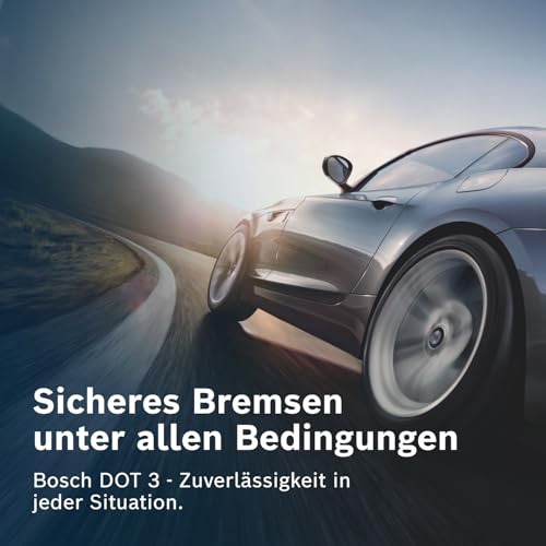 Bosch Bremsflüssigkeit DOT 3, 1 L - für Fahrzeuge vor Baujahr 2000 - nicht für ABS und ESP Bremsen empfohlen