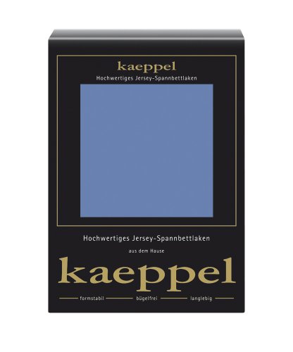 Kaeppel Spannbettlaken, Jersey, Bleu, 100 x 200 cm Cover