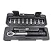 Produktbild FLAMEER Bike Drehmomentschlüssel Professionelle 1/4"Stick Drehmoment Wrench Set 2 zu 14 Nm Präzision Drehmoment Einstellbar Schlüssel, enthalten Hex Buchse