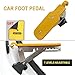 250kg Car Foot Pedal Step Board Door Latch Pedals Hook Roof Rack Step Fit Universal Vehicle Auxiliary Running Boards Accessies(Yellow)