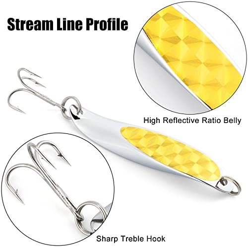 Dr.Fish Set 5 Cucchiaio da Pesca in Mare Argento