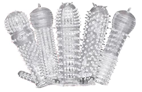 New Soft Silicone Sleeve Extension Sheath Extender for Men Male Enhancement Extension Sleeve 5pcs