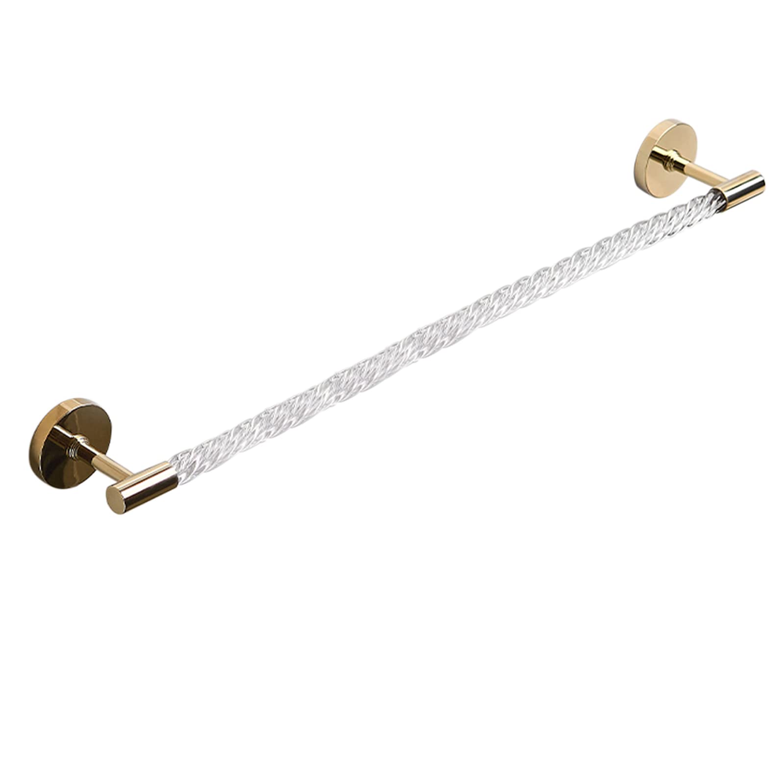 GLETSF Towel Rack Self Adhesive Towel Holder Wall Mounted Towel Bar No Drilling Anti-Rust Copper/Acrylic For Toilets,50Cm Bathroom-One Color-30cm