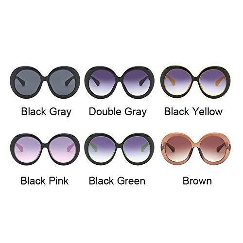 DLSM Occhiali da sole sovradimensionati rotondi