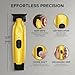 Cocco Hyper Veloce Pro Trimmer, Digital Gap Graphene Blade Edger, High-Torque Brushless BLDC Motor, Cordless, All-Metal Design, Lithium-Ion Battery, Charging Base Included, Yellow