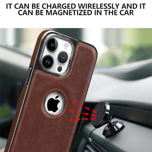 Étui de téléphone en cuir magnétique résistant aux chocs iPhone - 4
