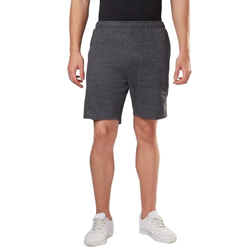 Image of berge' Men's Knits Cotton Polyester Fabric Long Shorts with Secure Zipper Pockets Casual for Men|Gym|Half Pants for Men|Mens