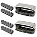 Suifaqi Premium 2pack Replacement Foil and Cutters for BaBy-liss PRO Barberology Double Foil Shaver, Compatible with BaBy-liss PRO Barberology FXFS2 Shaver, Silver