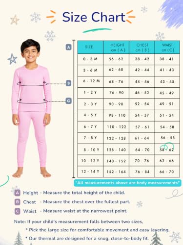 Image of mackly Kids Thermal Set for Boys, Cotton Full Sleeve Winter Wear | 1 Pack