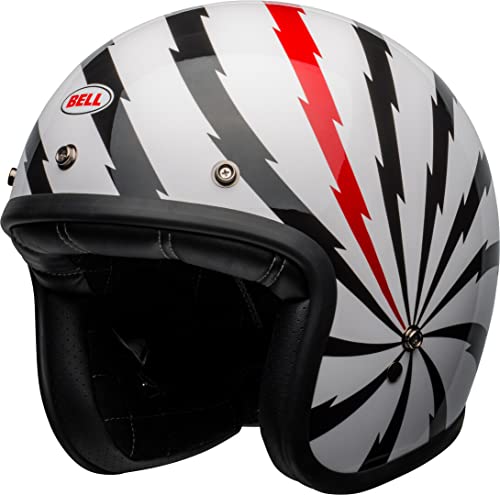 BELL Custom 500 DLX SE Vertigo Casco jet (White/Black/Red,S (55/56))