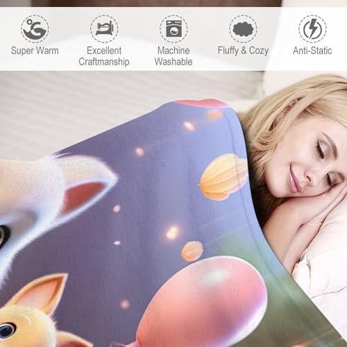 Couverture de canapé animaux mignons plaid plaid polaire