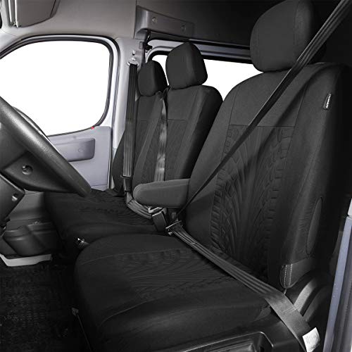 Housses de siege avant simple et double pour vehicule utilitaire 2+1