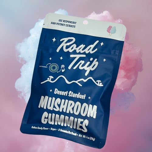 Road Trip - Desert Stardust - Mushroom Gummies - Nootropic Blend (1-Pack Cotton Candy)