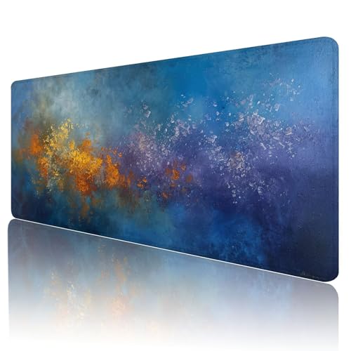 Tapis de souris de jeu XXL 700x300 fleurs imprimées pour bureau
