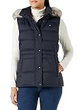 weste hilfiger kinder Tyra Daunenweste mit Fell Tommy Hilfiger Damen TYRA DOWN Vest with FUR Unterhemden, Desert Sky, L