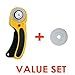 The maximum sharpness / Made in Japan /OLFA 45 mm tungsten steel Ergonomic Rotary Cutter & 45mm Rotary Blade Refill, 1-Pack Value Set