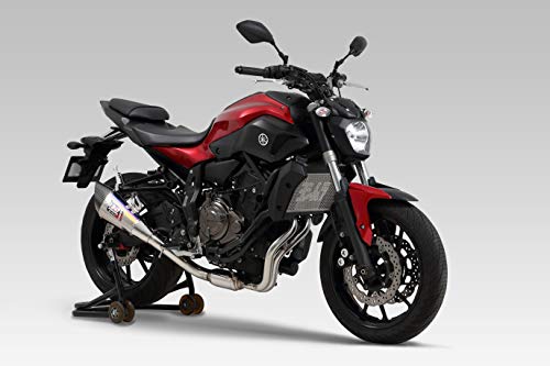 ヨシムラ フルエキゾースト MT-07 R-11 サイクロン 政府認証 機械曲 EXPORT SPEC チタンブルー 110-38C-5F80B