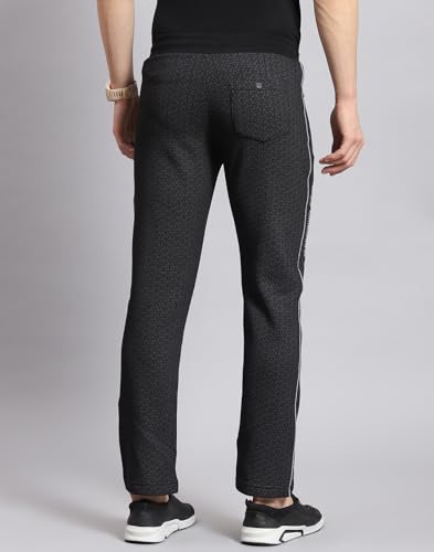 Image of Monte Carlo Men's Mid Rise Self Design Regular Fit Lower (223061528)