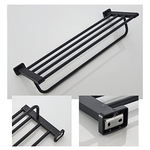 Barre de serviette de cuivre noire 60cm contre la rouille - 4