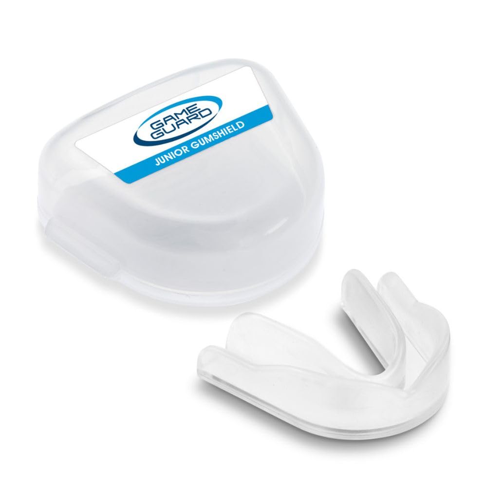 GAME GUARD - Protège-dents pour la boxe, le rugby, le hockey, le karaté, le taekwondo/protège dent pour enfant, junior de 8, 9, 10, 11, 12 ans. Approuvé CE - Protège leurs dents et leurs