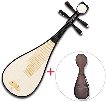 XingHai Hardwood Chinese Lute Traditional National Stringed Instrument Peony Bones Carving PiPa for Children