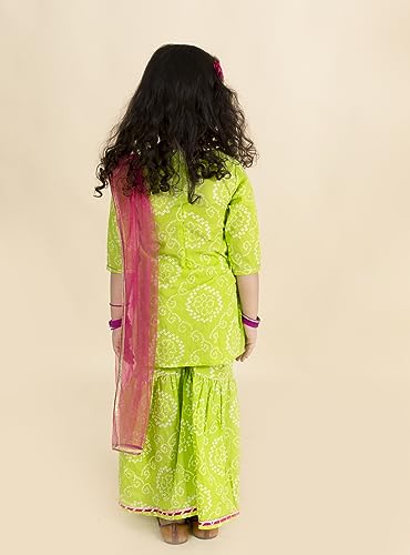 Image of PS Peaches Girls Kurta & Sharara Set