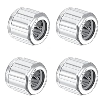 4 Pieces Needle Roller Bearings, One Way Bearing, 8mm Needle Bearings Bore 14mm OD 12mm Width, High Load Carrying Capacity and Stiffness