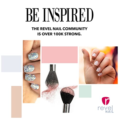 Revel Nail Tool Kit - Dip Powder And Gel Polish Nail Kit, With Cuticle Pusher, Nail File, Buffer, Powder Brush And Nail Clipper Case, Manicure Set #TOP4