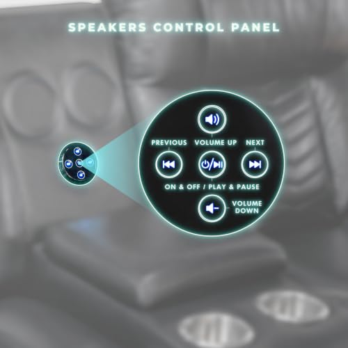 Image of Lexicon Wall Hugger Power Double Reclining Loveseat with Console, Black